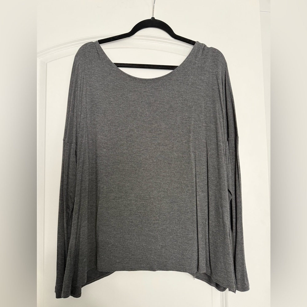 Champion Women's Long Sleeve Gray Top